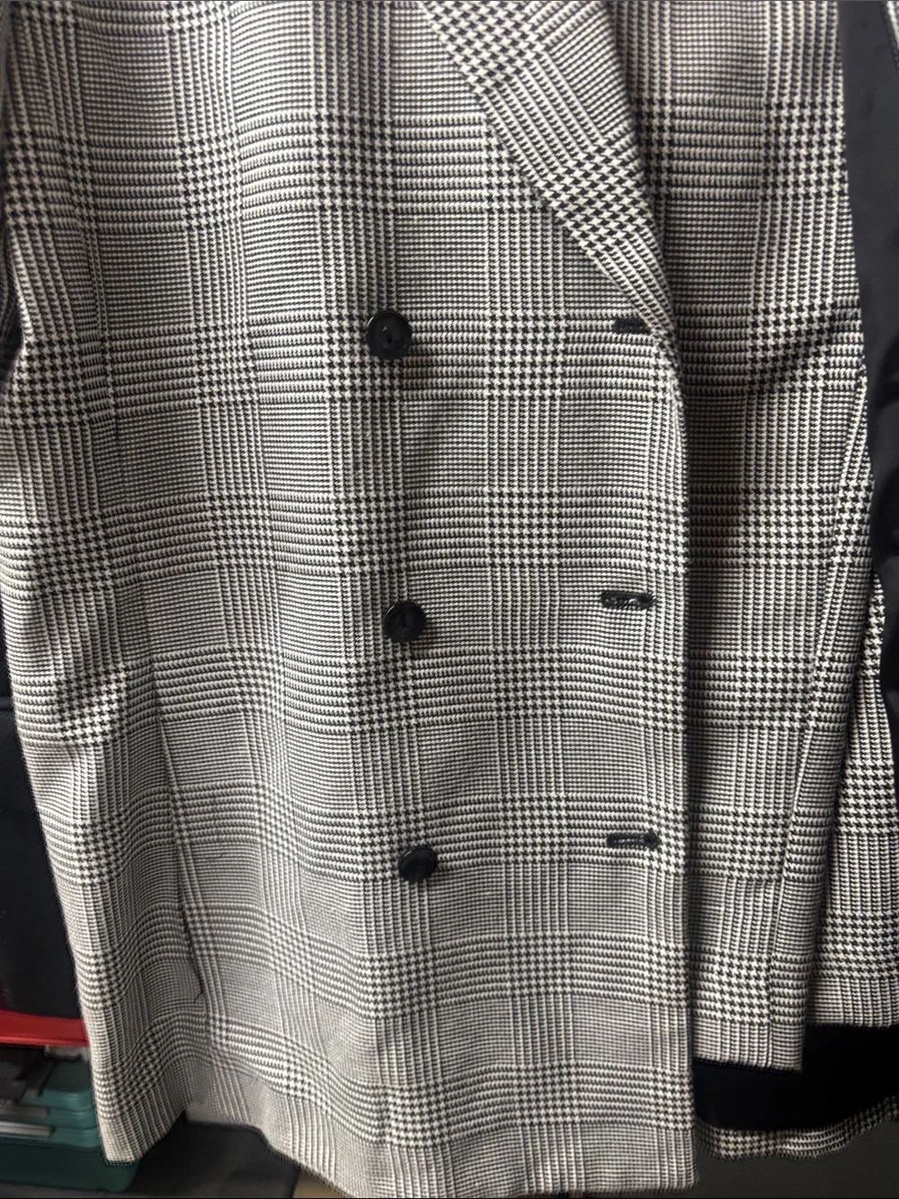 Morgan Miller Gray Glen Plaid Double-Breasted Sport Coat
